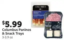 Fareway Columbus Paninos & Snack Trays offer
