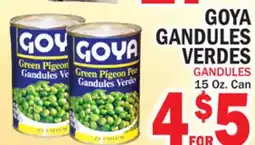 Bravo Supermarkets GOYA GANDULES VERDES offer