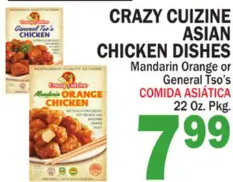 Bravo Supermarkets CRAZY CUIZINE ASIAN CHICKEN DISHES offer