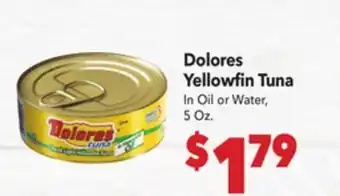 Vallarta Supermarkets Dolores Yellowfin Tuna offer