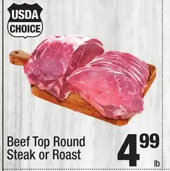 Super King Markets Beef Top Round Steak or Roast offer