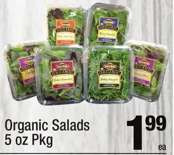 Super King Markets Organic Salads offer