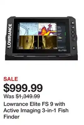 Dick's Sporting Goods Lowrance Elite FS 9 with Active Imaging 3-in-1 Fish Finder offer