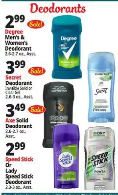 Ocean State Job Lot Deodorants offer