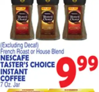 Bravo Supermarkets NESCAFE TASTER'S CHOICE INSTANT COFFEE offer