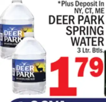 C Town DEER PARK SPRING WATER offer