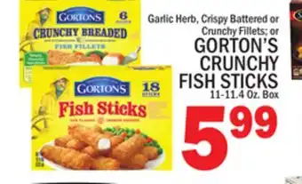 C Town GORTON'S CRUNCHY FISH STICKS offer