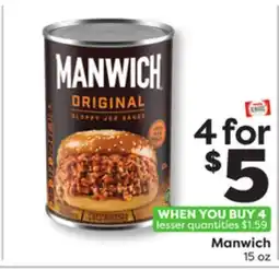 Weis Markets Manwich offer