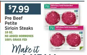 Heinen's Pre Beef Petite Sirloin Steaks offer