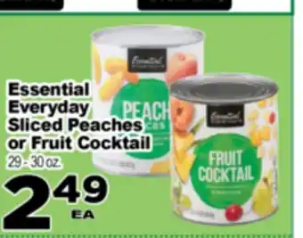 Superior Grocers Essential Everyday Sliced Peaches or Fruit Cocktail offer