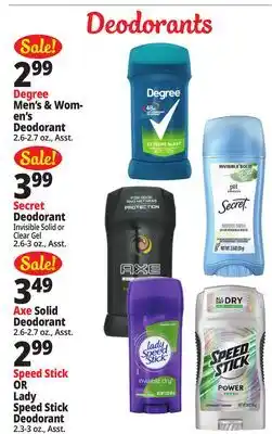 Ocean State Job Lot Deodorants offer