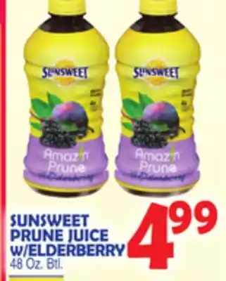 Bravo Supermarkets SUNSWEET PRUNE JUICE W/ELDERBERRY offer