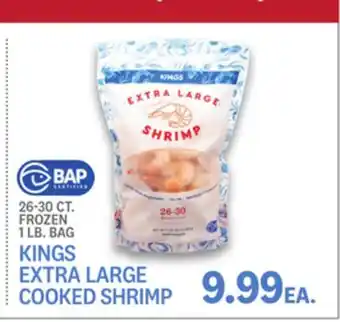 Kings Food Markets KINGS EXTRA LARGE COOKED SHRIMP offer