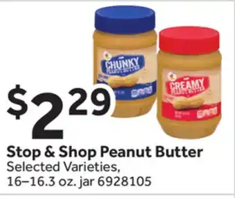 Stop&Shop Stop & Shop Peanut Butter offer