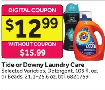 Stop&Shop Tide or Downy Laundry Care offer