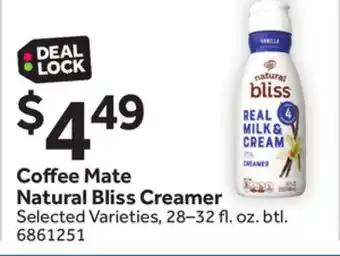 Stop&Shop Coffee Mate Natural Bliss Creamer offer