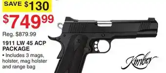 Dunham's Sports 1911 LW 45 ACP PACKAGE offer