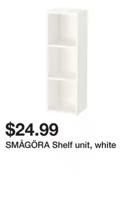 Ikea SMÅGÖRA Shelf unit, white offer