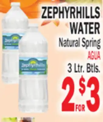 Bravo Supermarkets ZEPHYRHILLS WATER offer