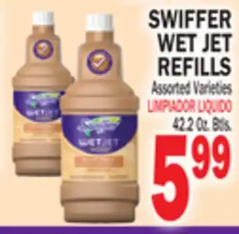 Bravo Supermarkets SWIFFER WET JET REFILLS offer