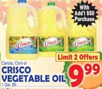 Bravo Supermarkets CRISCO VEGETABLE OIL offer