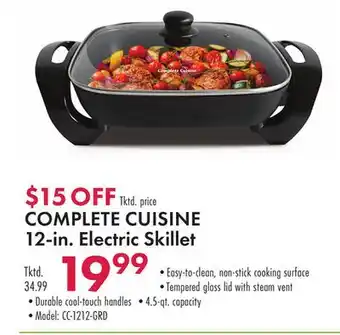 Boscov's COMPLETE CUISINE 12-in. Electric Skillet offer