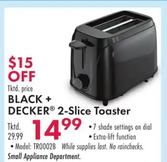 Boscov's BLACK + DECKER 2-Slice Toaster offer