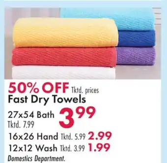 Boscov's Fast Dry Towels offer