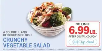 Kings Food Markets CRUNCHY VEGETABLE SALAD offer