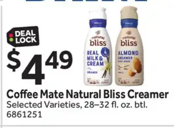 Stop&Shop Coffee Mate Natural Bliss Creamer offer