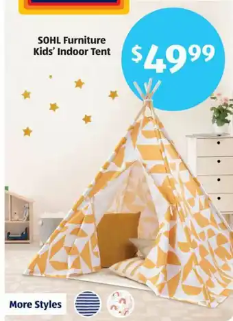 Aldi Sohl Furniture Kids' Indoor Tent offer