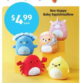 Aldi Bee Happy Baby Squishmallow offer