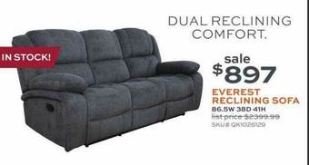 Slumberland Furniture Everest Reclining Sofa offer
