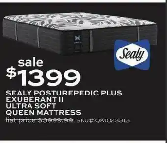 Slumberland Furniture Sealy Posturepedic Plus Exuberant Ii Queen Mattress offer