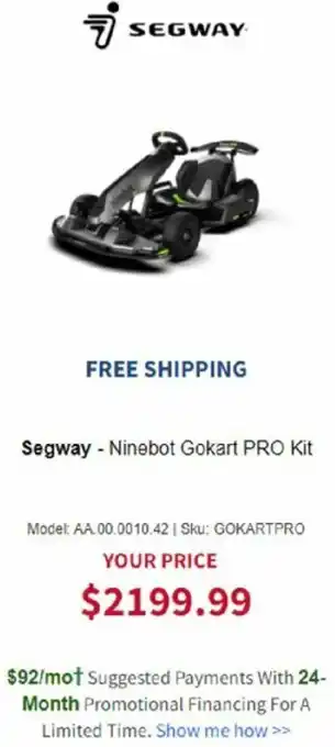 Segway-Ninebot GoKart Pro Kit