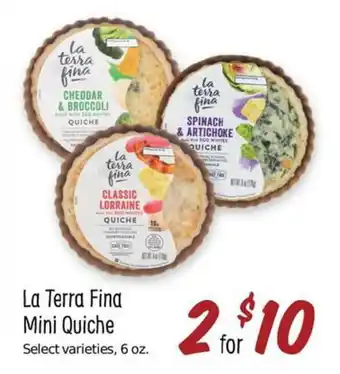 Sprouts Farmers Market La Terra Fina Mini Quiche offer