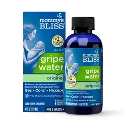 Walmart Mommy's Bliss Gripe Water Original, Relieves Stomach Discomfort, Pediatrician-Recommended, 4 fl oz offer