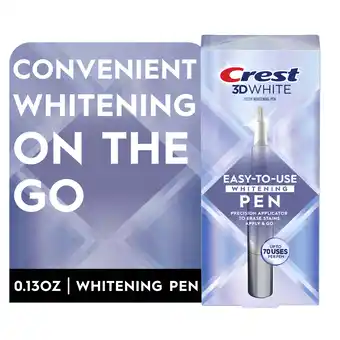Walmart Crest 3DWhite Easy-To-Use Whitening Gel Pen, 1 Count offer