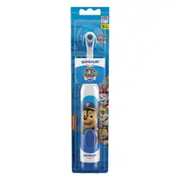 Walmart PAW Patrol Spinbrush Kids Battery-Powered Toothbrush, Soft Bristles, Ages 3+, Character May Vary offer