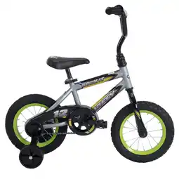 Walmart Huffy Rock It Kids Bicycle, 12 Wheels, Ages 3+ Years, Training Wheels, Grey offer