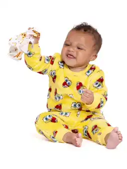 Walmart Winnie the Pooh Baby All-Over Print Plush Pajama Set, 2-Piece, Sizes 0/3 Months-24 Months offer