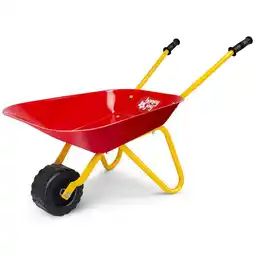 Walmart Costway Steel Wheelbarrow for Kids Red offer