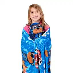 Walmart Paw Patrol Kids Hugger with Silk Touch Throw Blanket, 50x60 inches Blue offer