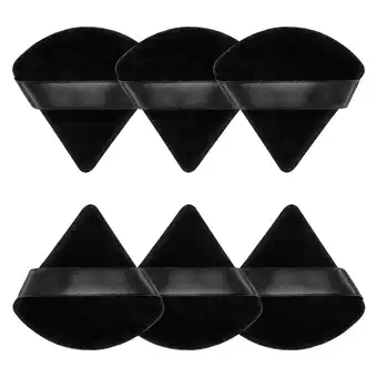 Walmart FACEMADE 6 Pcs Triangle Velour Face Powder Puff Set with Case, Wet and Dry Use Beauty Makeup Tool offer