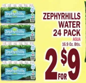 Bravo Supermarkets ZEPHYRHILLS WATER 24 PACK offer