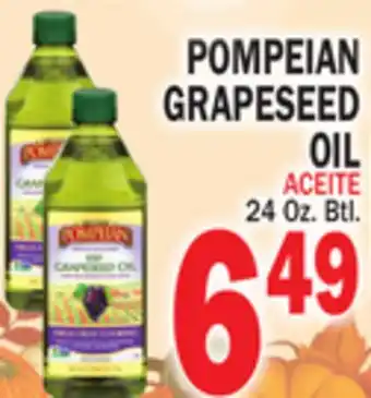 Bravo Supermarkets POMPEIAN GRAPESEED OIL offer