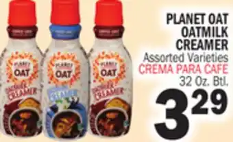 Bravo Supermarkets PLANET OAT OATMILK CREAMER offer