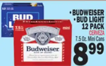 Bravo Supermarkets BUDWEISER, BUD LIGHT 12 PACK offer