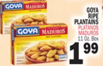 Bravo Supermarkets GOYA RIPE PLANTAINS offer