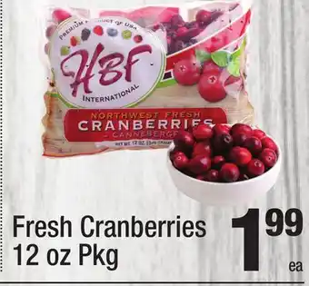 Super King Markets Fresh Cranberries offer